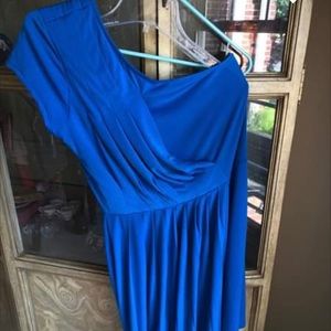Medium blue Gianna Bini 1 shoulder mini dress 👗